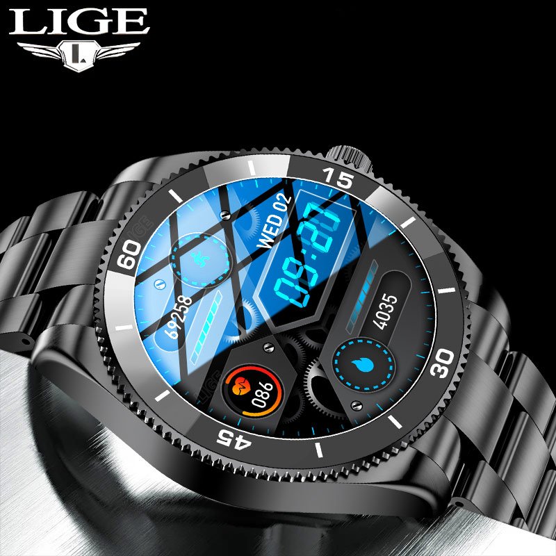 Lige new smart watch 2022 men BW0330 Ce Rohs Relojes Inteligentes Sport Smartwatch Waterproof IP 67 Android Fitness Tracker