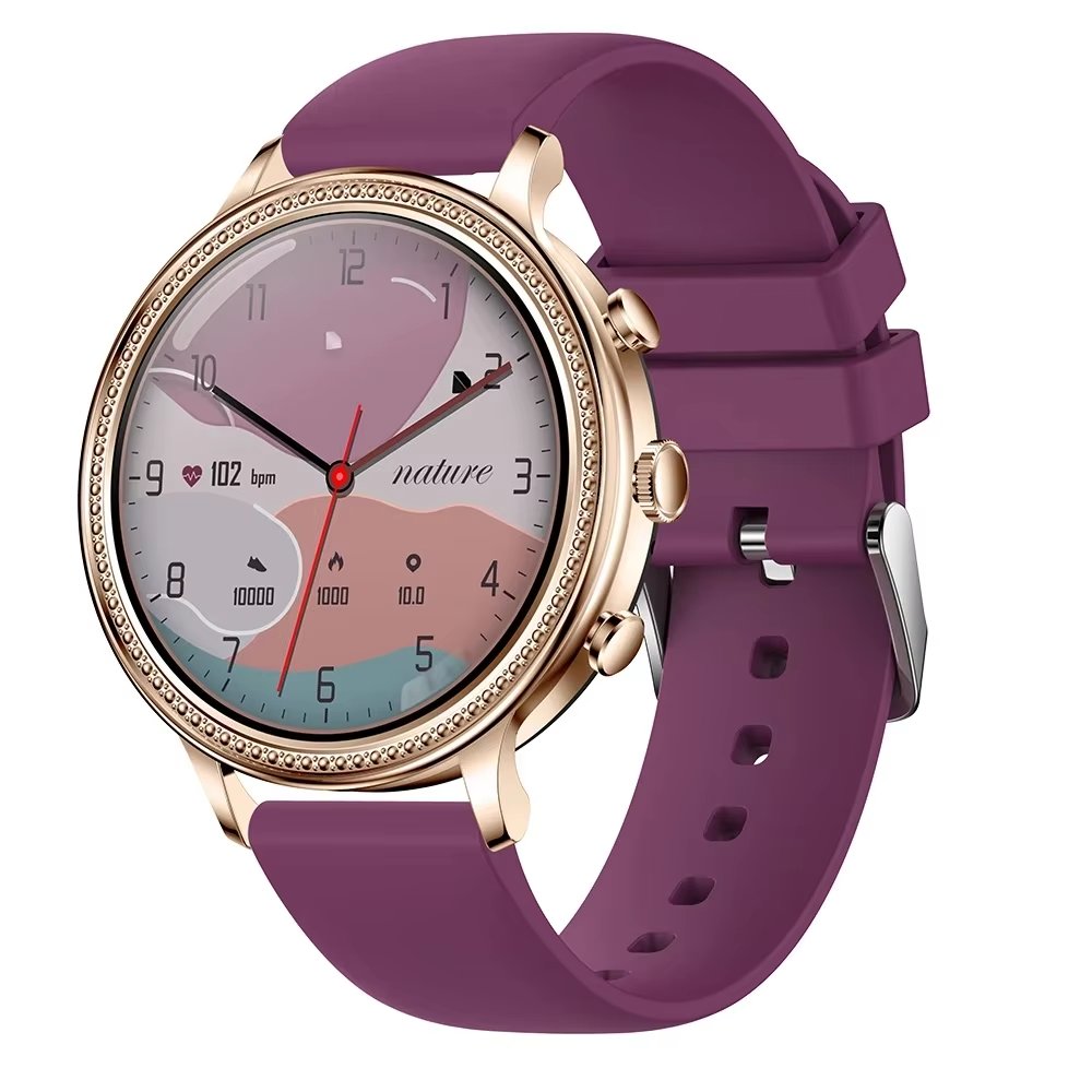 High Quality elegant Woman smart watches Dial Call V60 blood oxygen monitor music player sleep monitor smartwatches woman