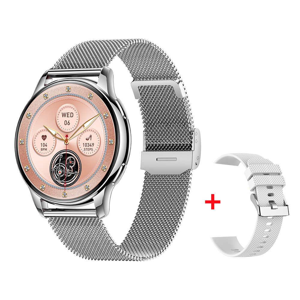 2024 Lady Smart Watch Heart Rate Blood Oxygen 1.32 inch AMOLED Screen BT Call IP68 Waterproof for Women' Health Y11 Smartwatch