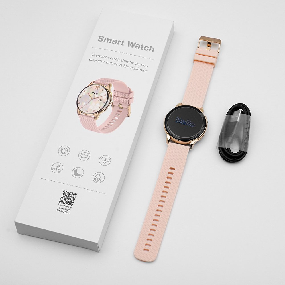 2024 Lady Smart Watch Heart Rate Blood Oxygen 1.32 inch AMOLED Screen BT Call IP68 Waterproof for Women' Health Y11 Smartwatch