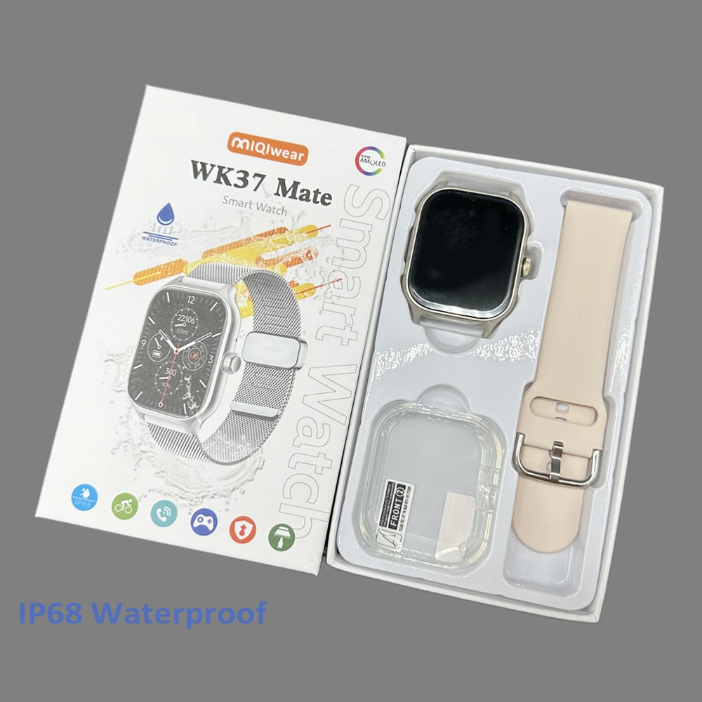 WK37 Mate Smart Watch Men Women Real ip68 Waterproof Watches Sports Fitness Tracker Watch PK WK9 WK97