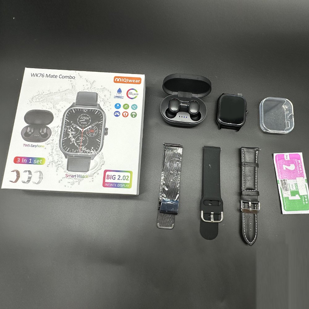2024 Smart Watch WK76 HD Screen 2.19-inch Smart Watch Wireless Charging Full Touch Headphones M69