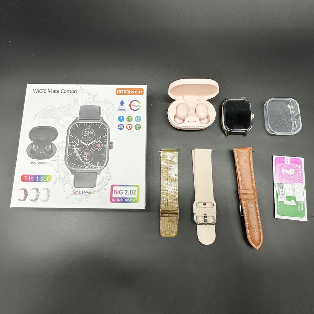 2024 Smart Watch WK76 HD Screen 2.19-inch Smart Watch Wireless Charging Full Touch Headphones M69