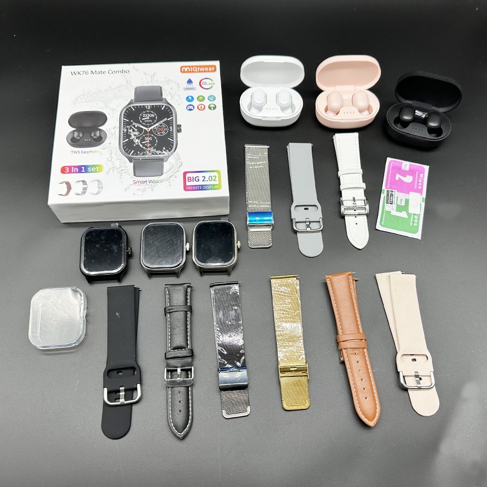 2024 Smart Watch WK76 HD Screen 2.19-inch Smart Watch Wireless Charging Full Touch Headphones M69