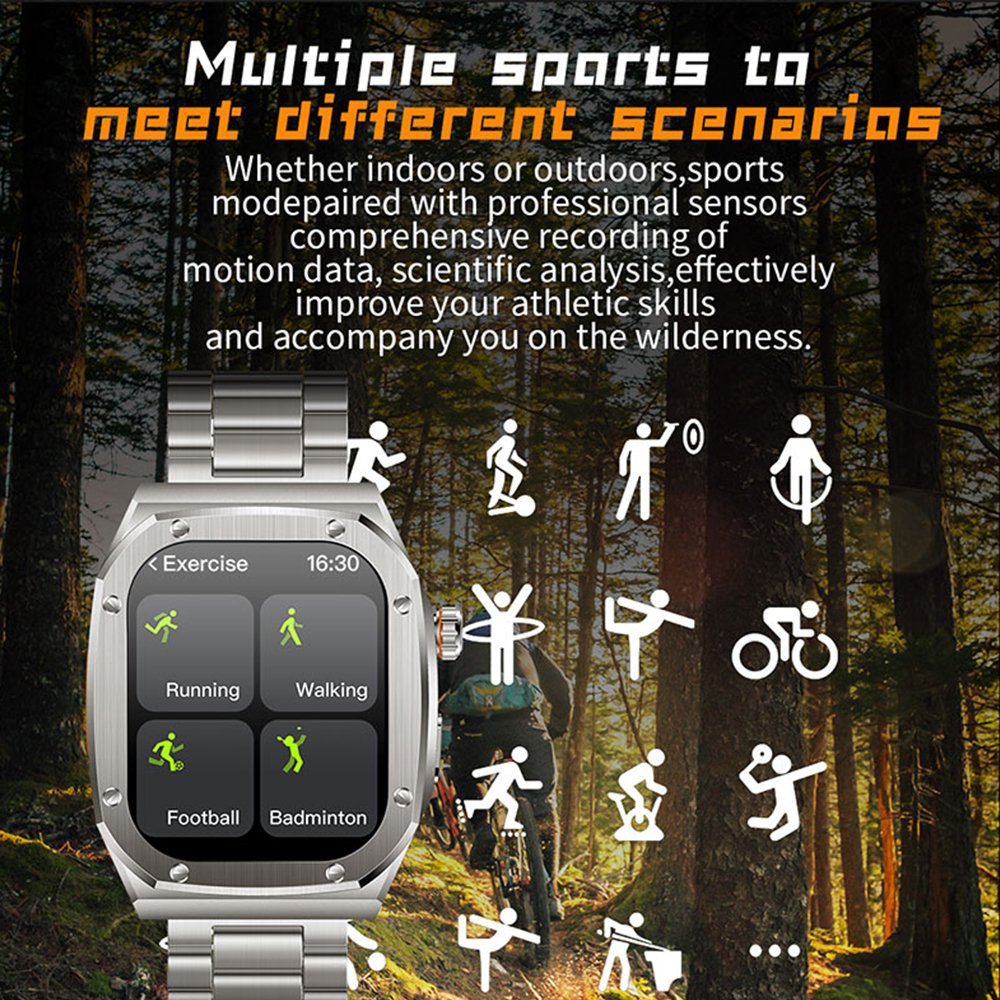 Z79 Max Shockproof IP68 Waterproof Compass Super Smart Watch Alloy NFC 460mah Battery Altitude Pressure Function Sports Male IPS