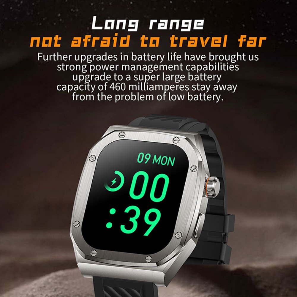 Z79 Max Shockproof IP68 Waterproof Compass Super Smart Watch Alloy NFC 460mah Battery Altitude Pressure Function Sports Male IPS