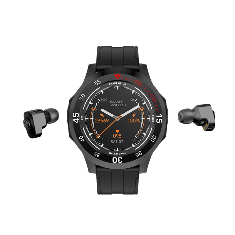 2022 N16 Smart Watch Men 2 In 1 TWS Wireless Headphones with MP3 Music Play Phone Call 300mah big battery smart watch