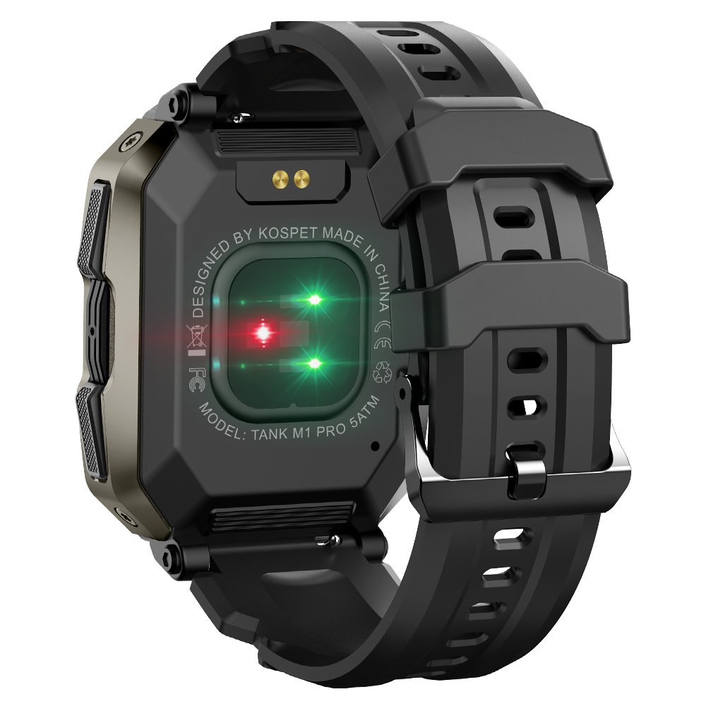 KOSPET TANK M1 Pro Smart Watch Rugged 1.72 Inch Bt Calling Outdoor Smartwatch Heart Rate Blood Oxygen For Men