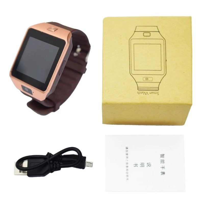 amazon hot selling cheapest DZ09 smart watch phone support sim card and 32gb tf card Anti-loss, Pedometer, Sleep Monitor
