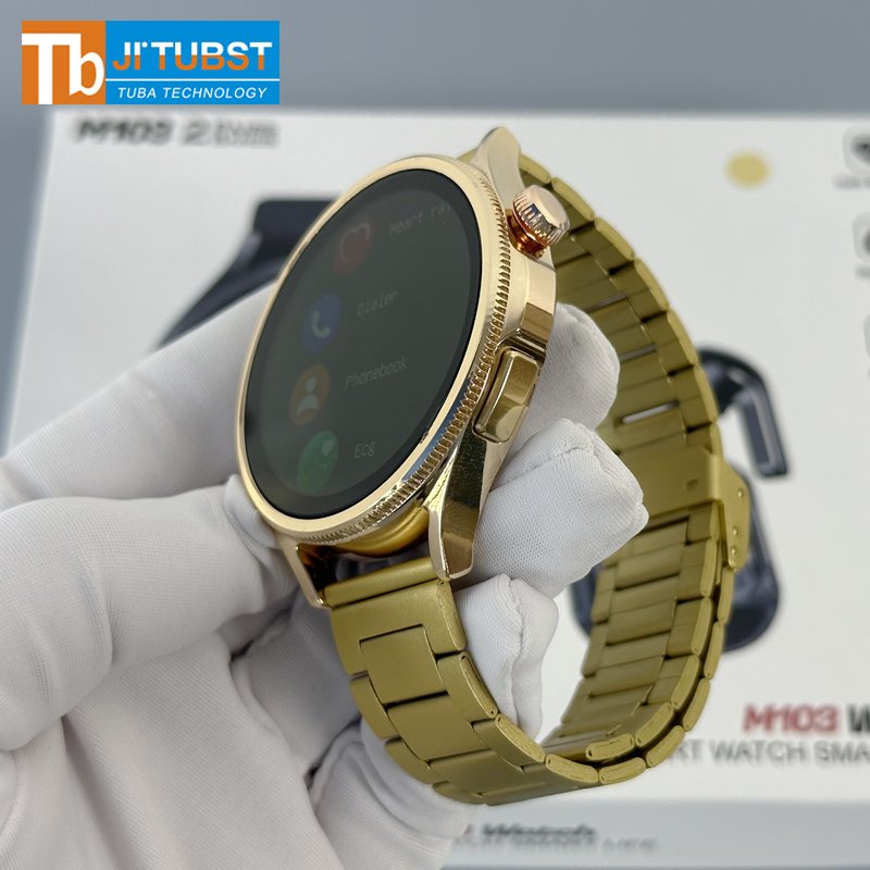M103 fashion Round relojes smart watch 2 in en 1 with earphones series 9 ultra 2024 smartwatch for man woman