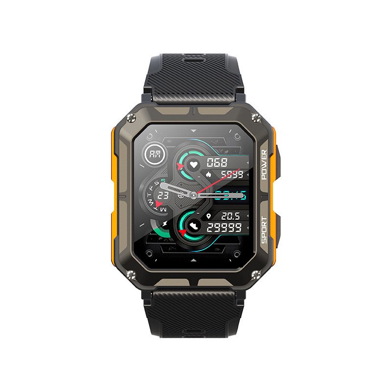 2024 Outdoor Smart Watch For Men Bt Call Ip68 Waterproof Large Memory Outdoor Sports Smartwatch 380mah Large Battery