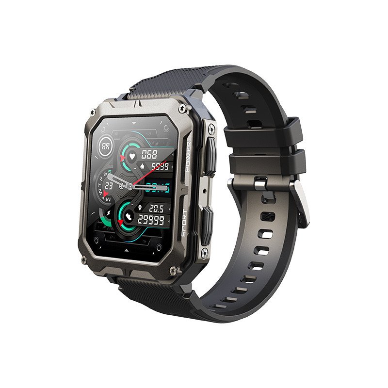 2024 Outdoor Smart Watch For Men Bt Call Ip68 Waterproof Large Memory Outdoor Sports Smartwatch 380mah Large Battery