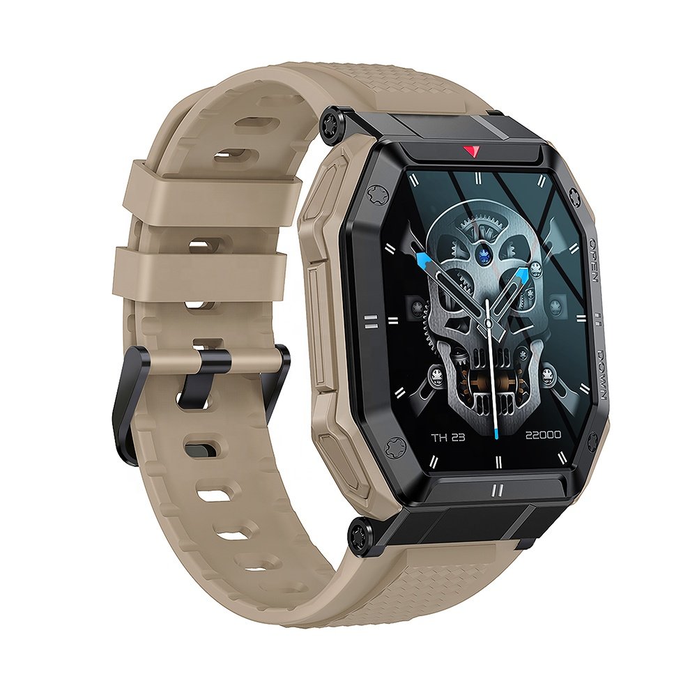 Smart Watch Rugged 1.85 Inch BT Calling Outdoor Smartwatch K55 Heart Rate Blood Oxygen for Men