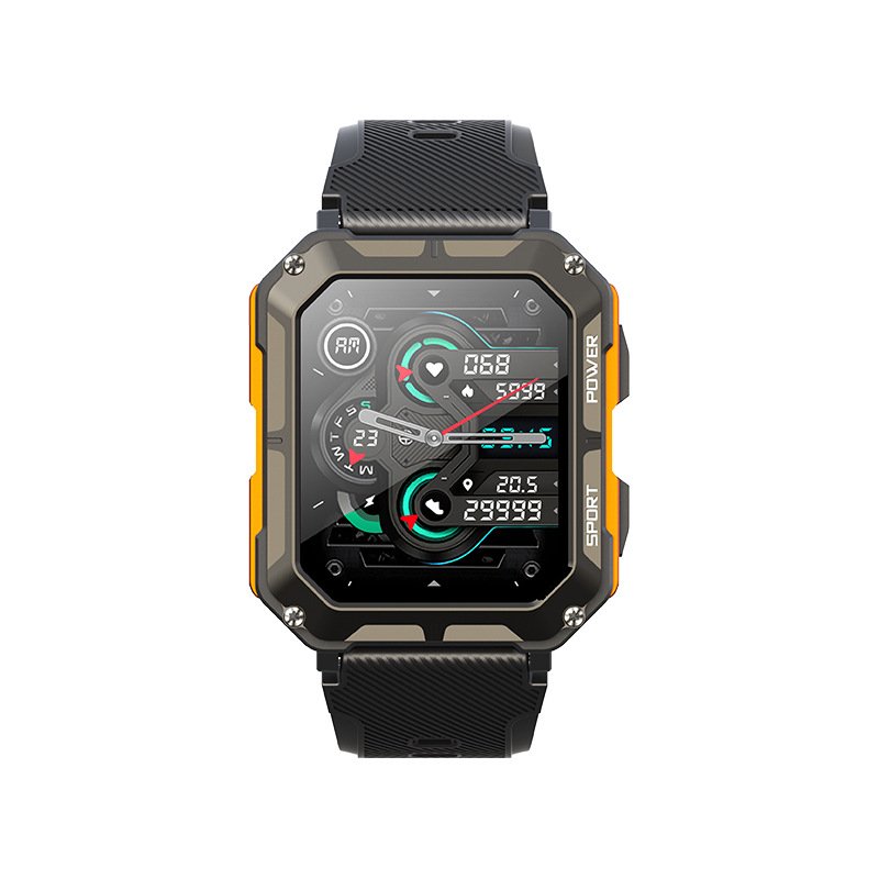 Inteligente Smart Watch C28 2.02inch Blue tooth Calling Health Monitor 10Meter IATM Waterproof men smart Watches C28 Smartwatch