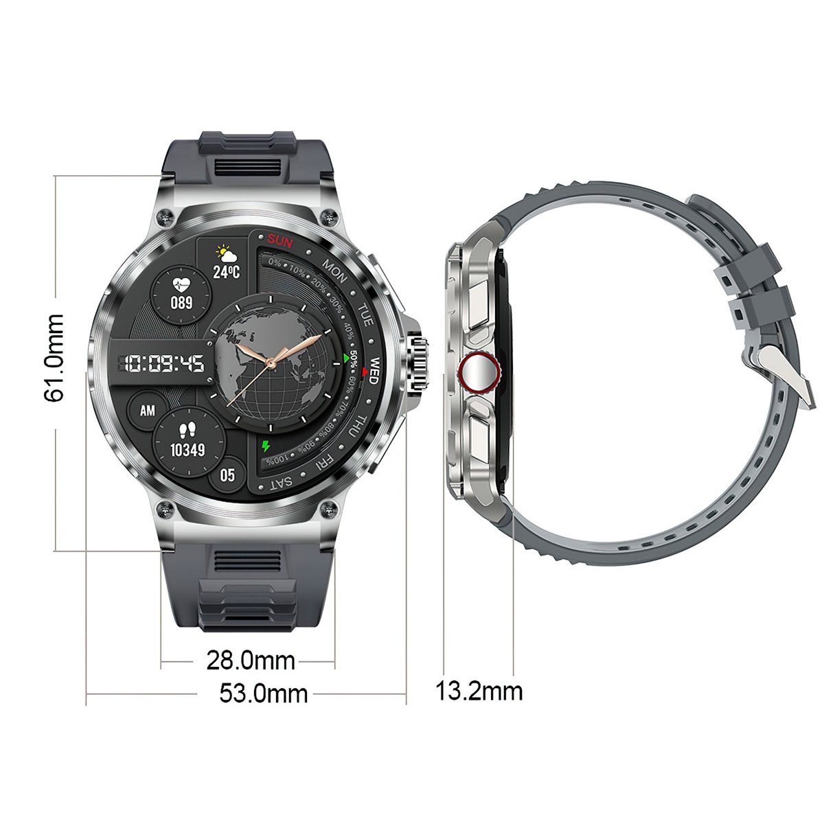 Smart wristwatch round smart watch bracelet factory wholesale OEM watch bluetooth call heart rate men smartwatch sport bracelet