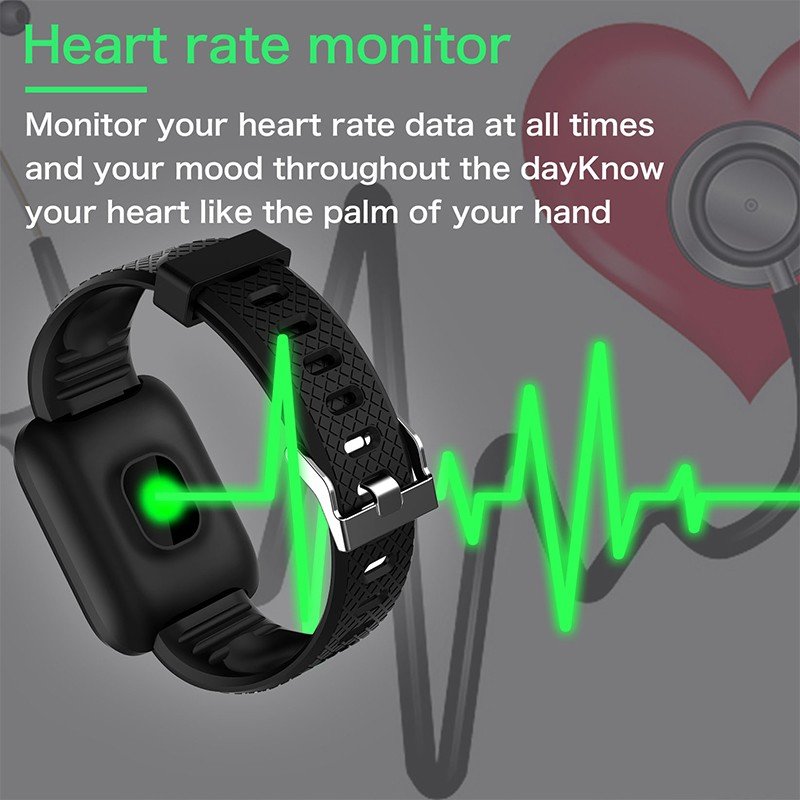 116 Plus Smart watch women Sport Wristband Fitness Tracker Bracelet Heart Rate Blood Pressure Smart Bracelet vs M5 M4 SmartWatch
