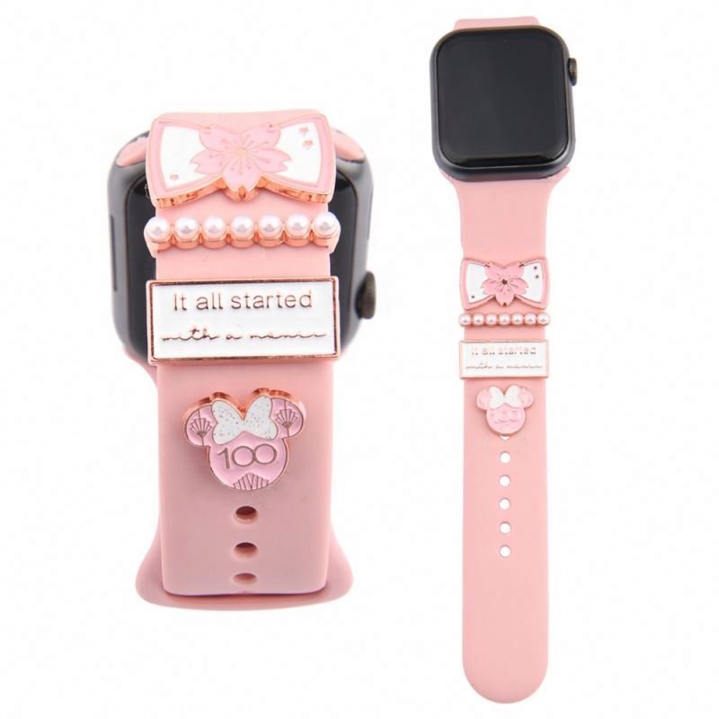 Factory Wholesale metal Watch band charms For i Watch strap 38/40/42/44 mm Smart watch charms For i iWatch 6 se Strap
