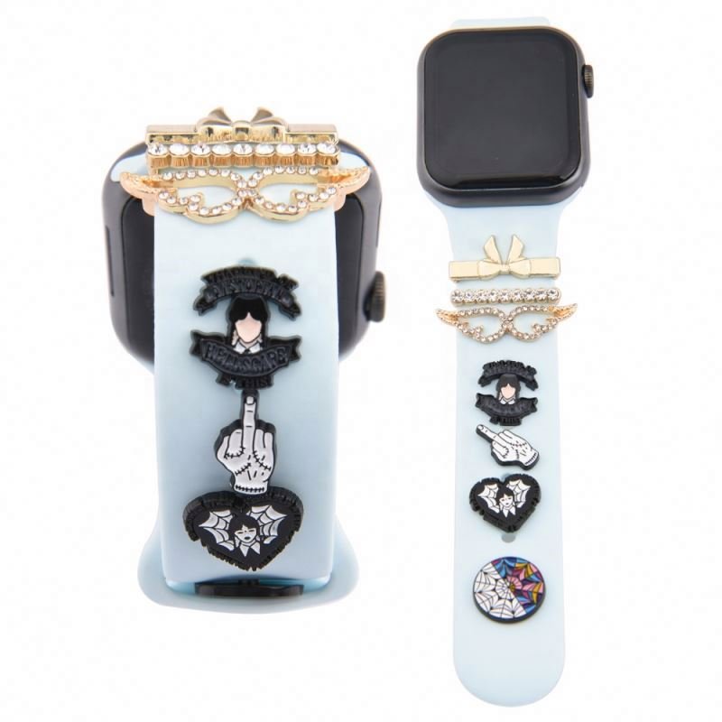 Factory Wholesale metal Watch band charms For i Watch strap 38/40/42/44 mm Smart watch charms For i iWatch 6 se Strap