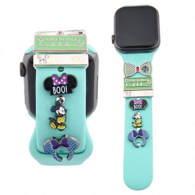 Factory Wholesale metal Watch band charms For i Watch strap 38/40/42/44 mm Smart watch charms For i iWatch 6 se Strap