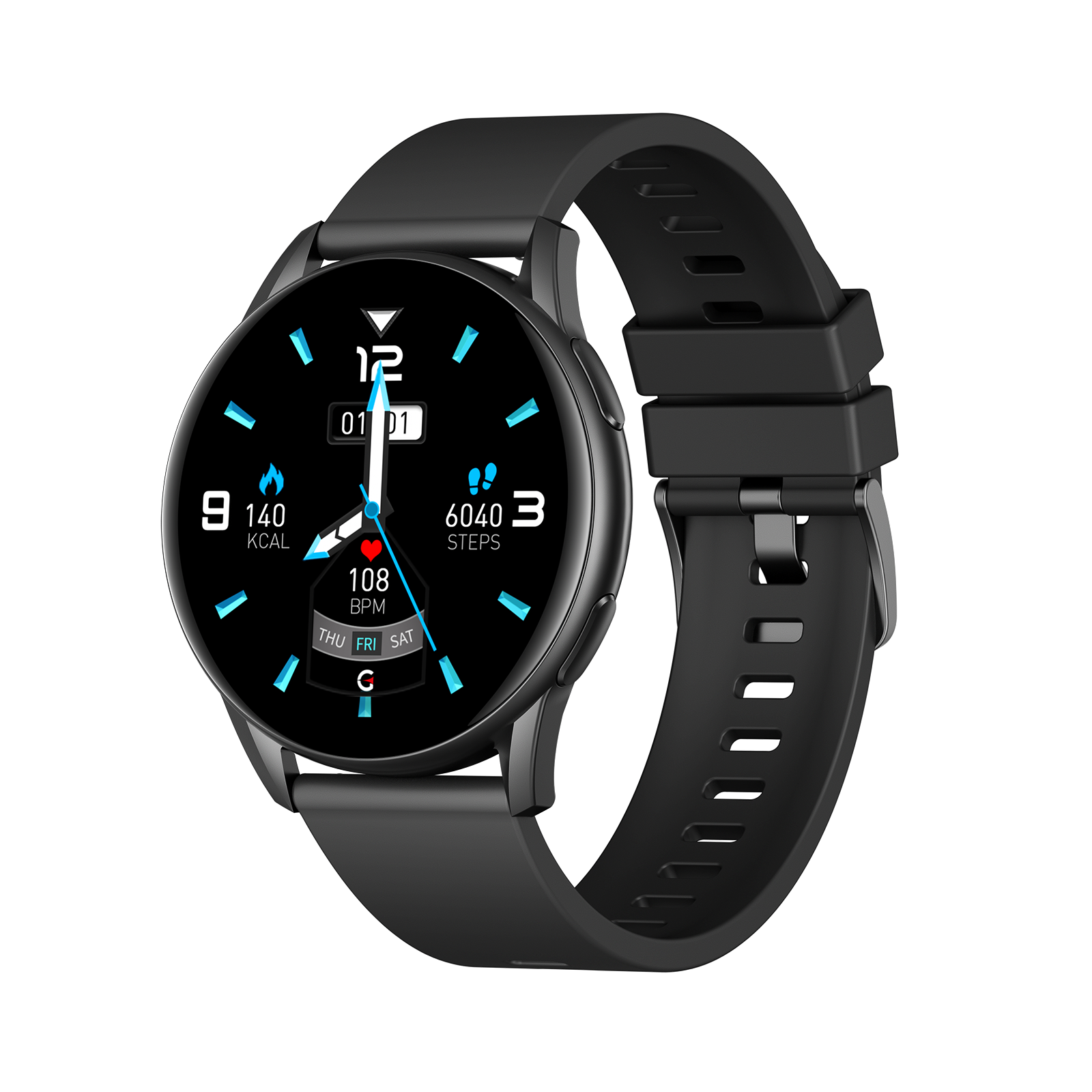 Kingwear KW16 Full Touch Inch Hd Display Global Version Ip68 Waterproof Sport Round Smart Watch