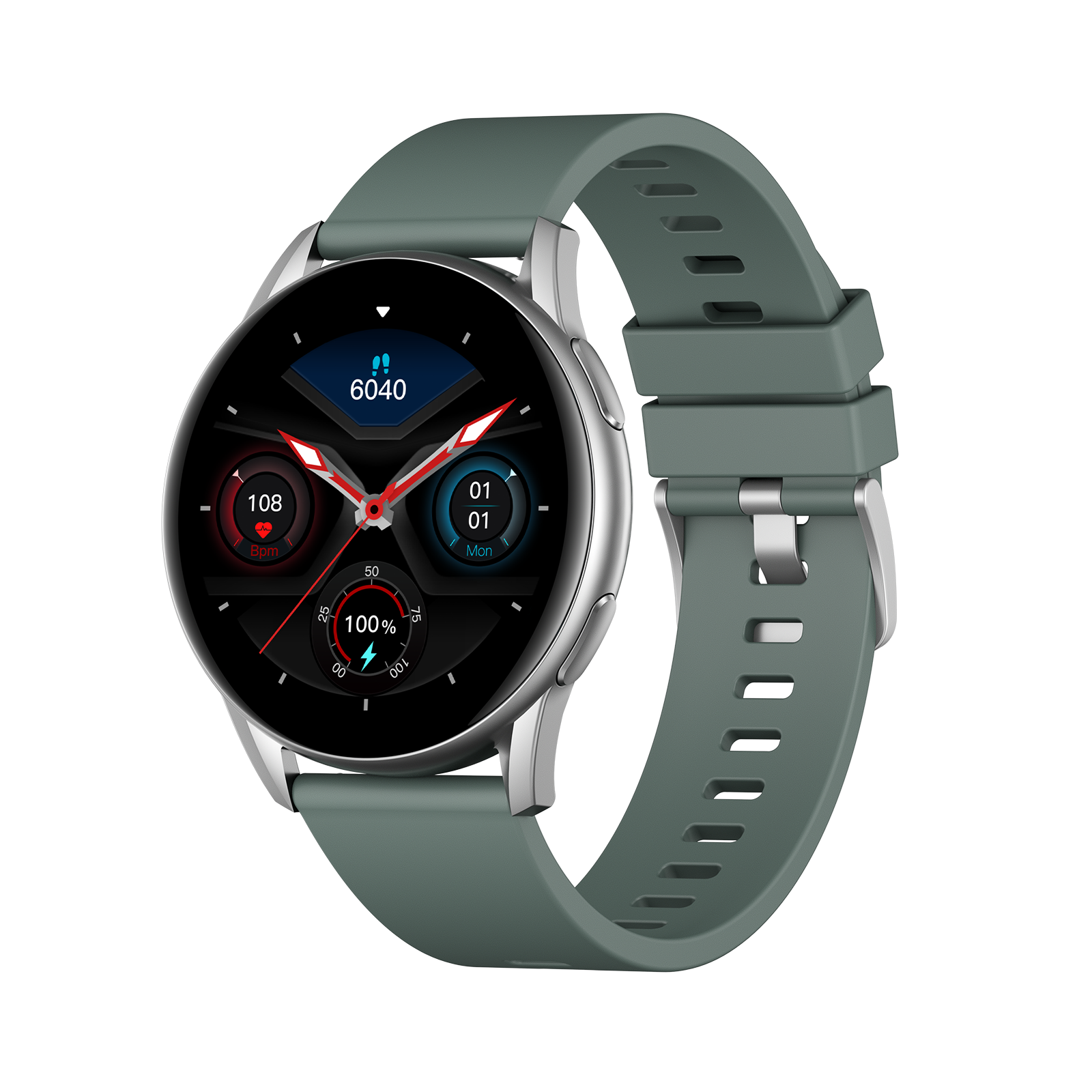 Kingwear KW16 Full Touch Inch Hd Display Global Version Ip68 Waterproof Sport Round Smart Watch
