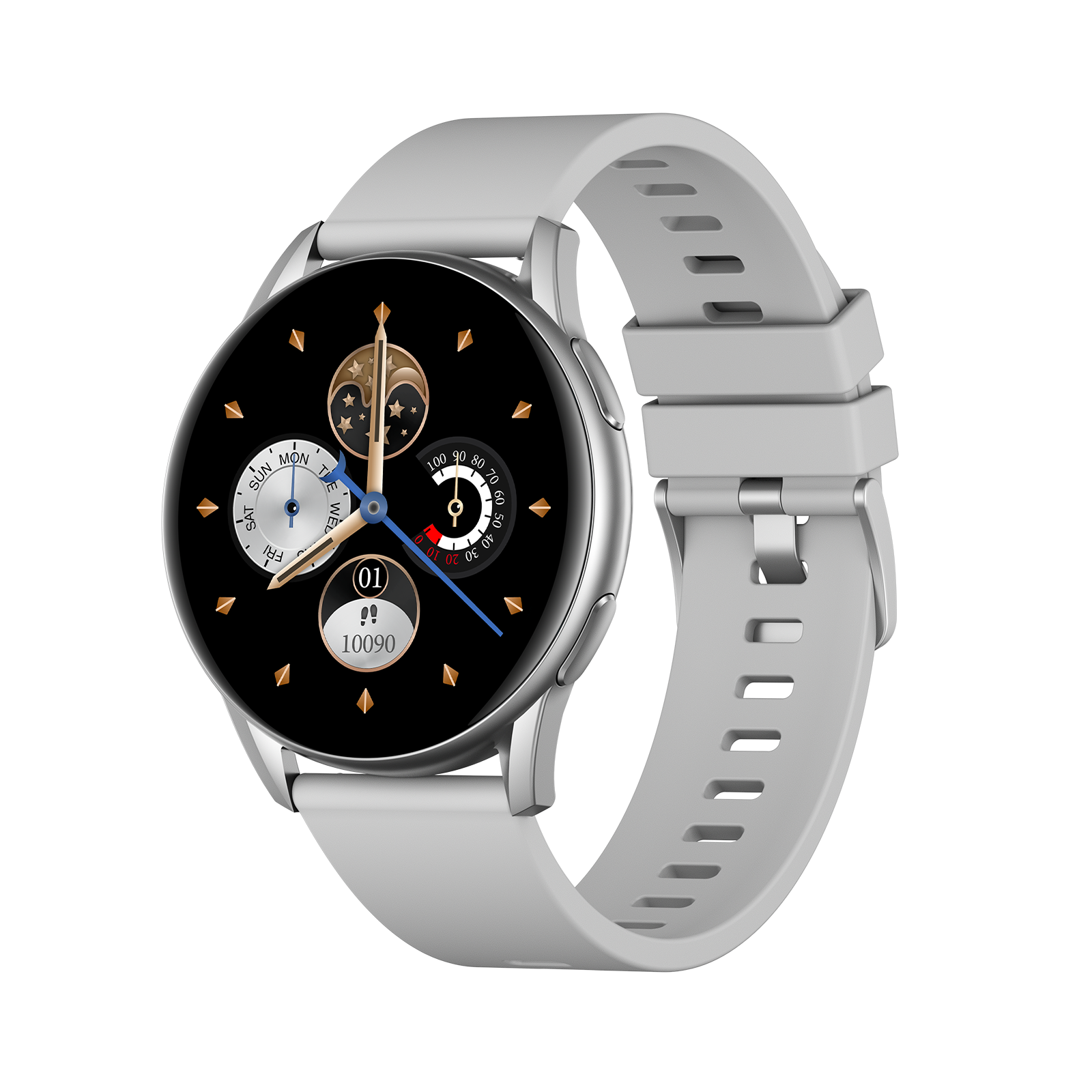 Kingwear KW16 Full Touch Inch Hd Display Global Version Ip68 Waterproof Sport Round Smart Watch