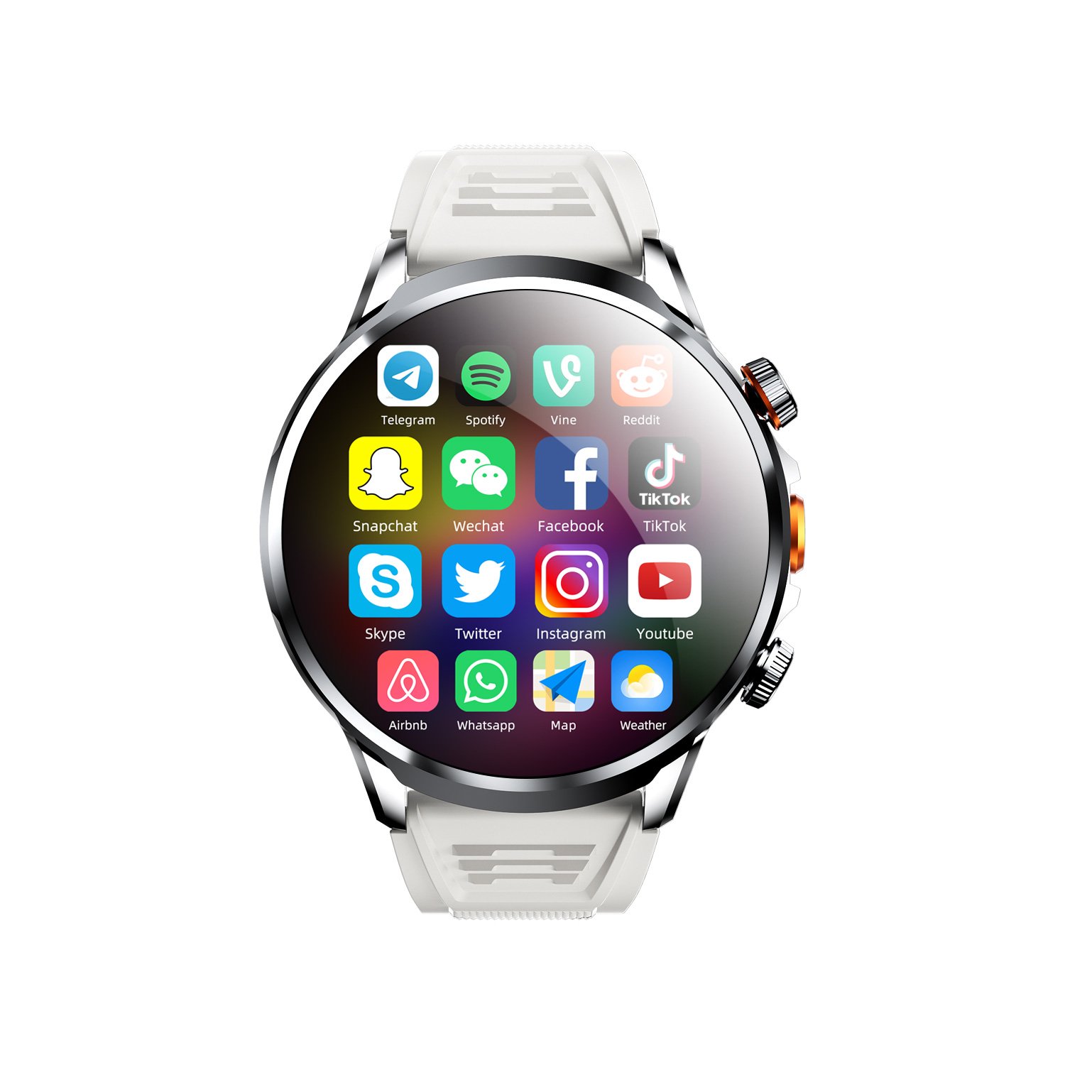 1.95inch Screen Smartwatch Waterproof Memory 8+128G sport gaming Android 8.1 Video Call GPS 4G Smart Watch H18