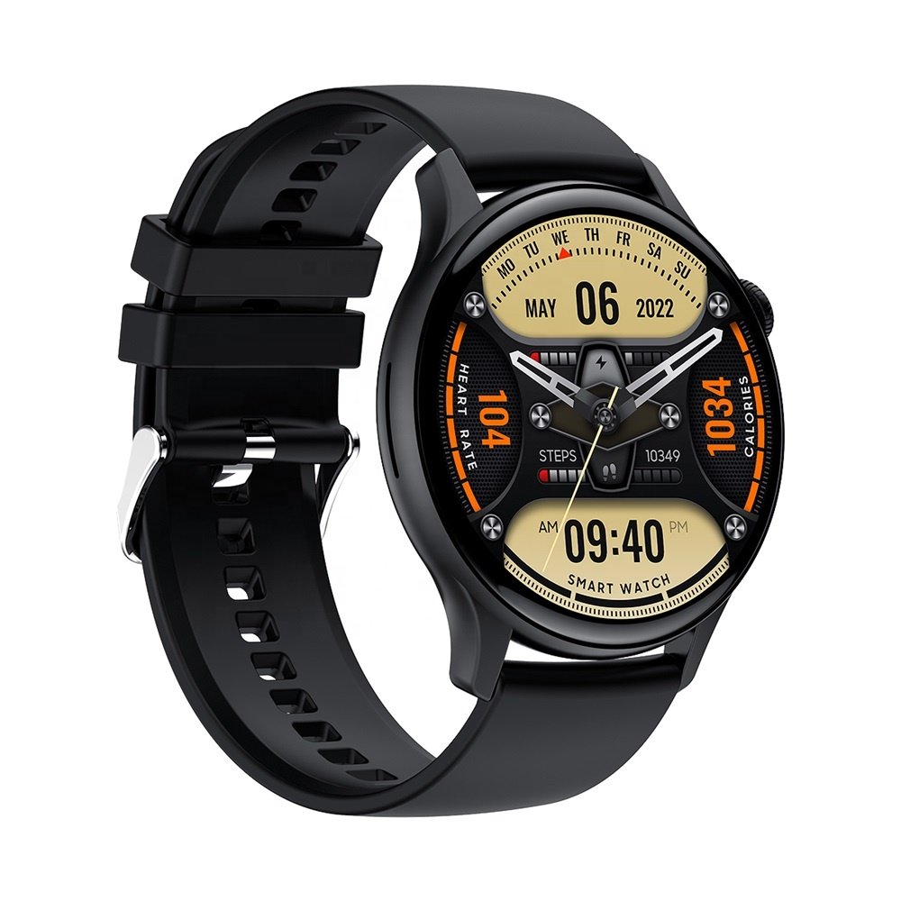 HK85 Smart Watch with 1.43" AMOLED Round HD Screen BT Call Health Monitoring AMOLED Smart Watch with Always on Display Feature