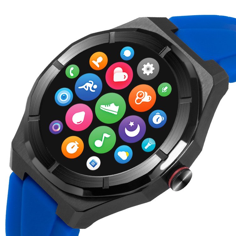 2024 Fitness sports Health round Heart Rate Monitor Watch Chinese Wholesale Android Stainless Steel Custom Logo Smart Watches