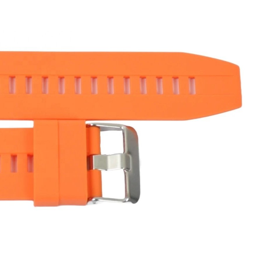 Unisex Silicone Watch Straps JD467 Orange Water-Resistant 20 22 mm Smart Watch Bands Classic Steel Wristband Accessory