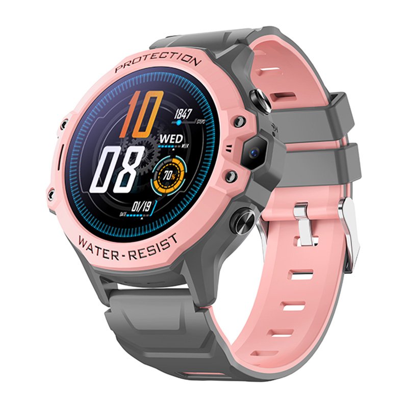 K55X Smartwatch 4G Sim Card Video Chat 1.28inch Round Screen 800mAh Battery Life Waterproof GPS SOS Function Kids Smart Watch