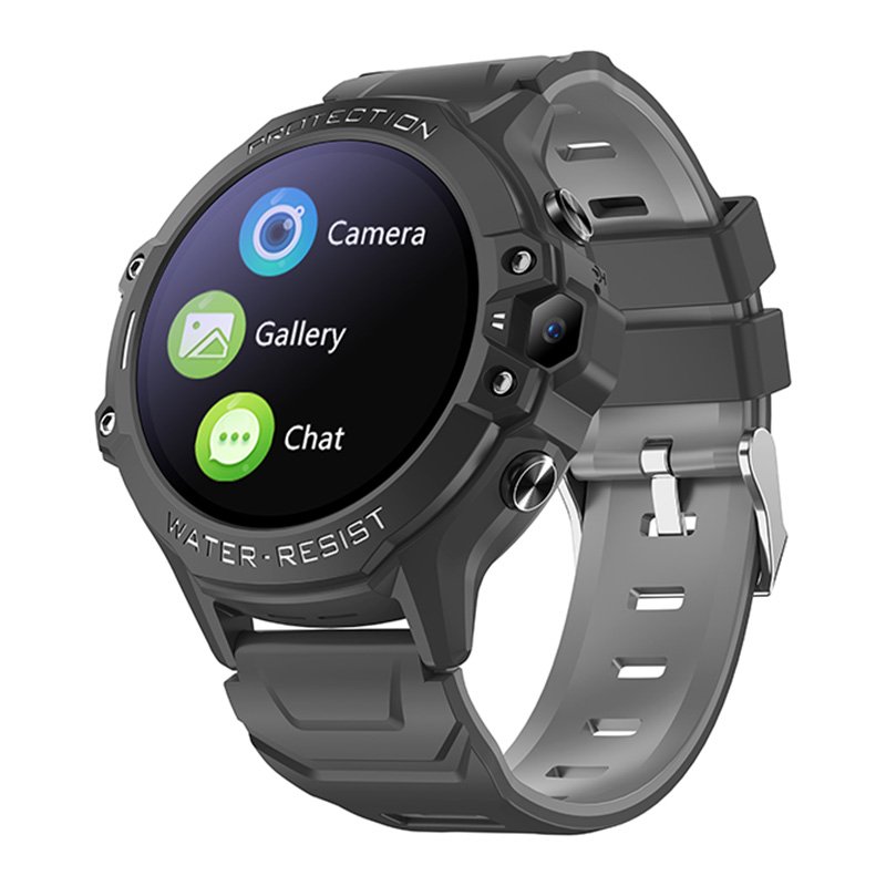 K55X Smartwatch 4G Sim Card Video Chat 1.28inch Round Screen 800mAh Battery Life Waterproof GPS SOS Function Kids Smart Watch