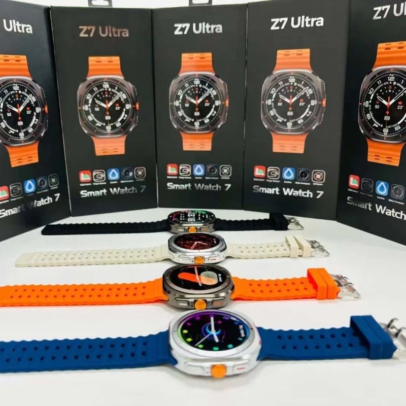 HOT Selling Z7 Ultra Watch IP68 Waterproof Smartwatches Compass 300mah Battery RDFIT App Dual Watch Bands Alloy Smart Watch