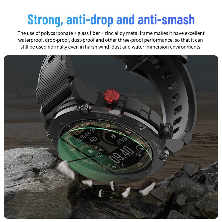 2023 New C21 1.32 Inch Round Screen 300mah Ip67 Waterproof 19+ Sport Mode Gps Tracker Women Men Sport Watch For Ios Android