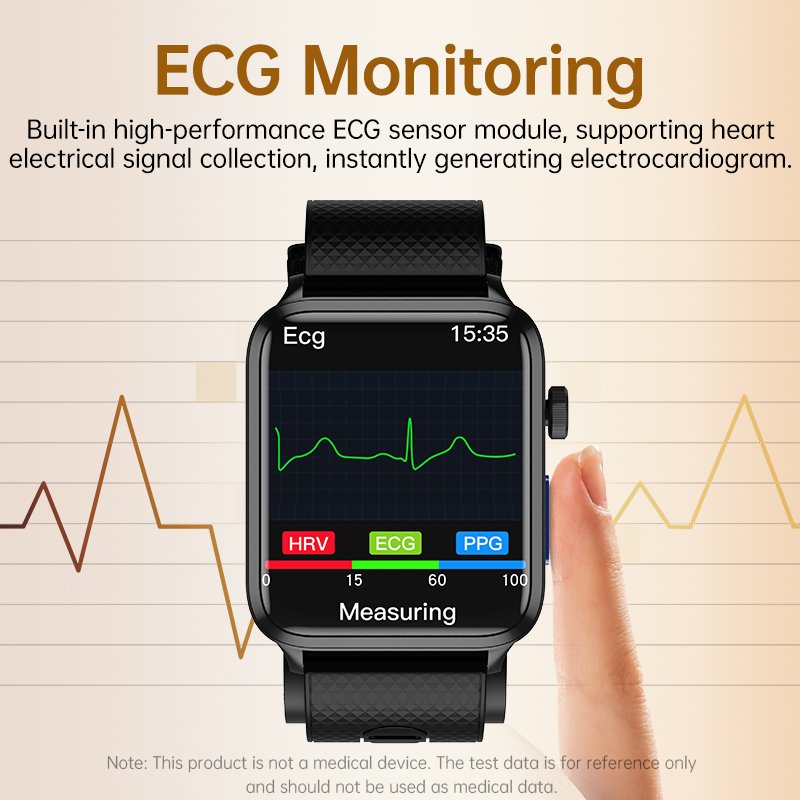P300 High Quality Smart Wrist Band Fashion Reloj ECG Heart Rate Monitor Fitness Body Temperature IP68 Waterproof Smart Watch