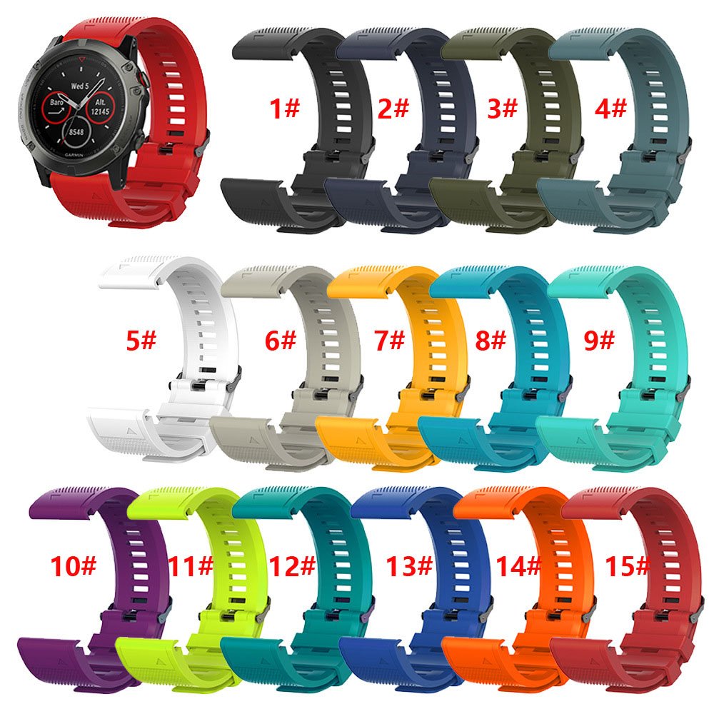 In Stock Top Quality Quick Release Fit Silicone Band For Garmin Fenix 7 7S 7X Sapphire Solar Smart Watch Strap