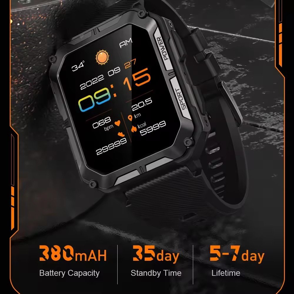 Sport Smartwatch C20 Pro Smart Watch Reloj Montre Intelligente Zegarek 1.83" 1.83 Inch Ip 68 Bt Ip68 Watch For Android And Ios