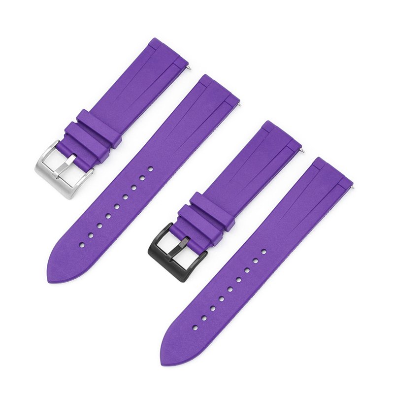 20mm 22mm Sport Waterproof FKM Rubber Smart Watch Strap Watchband for Seiko/Rolex/Casio/Huawei GT Watch Bands