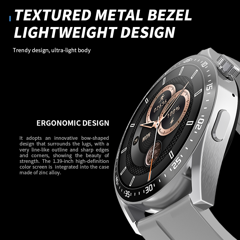 2022 New round smart watch 1.28inch HW28 smartwatch support NFC siri remote control short video sport smart watch