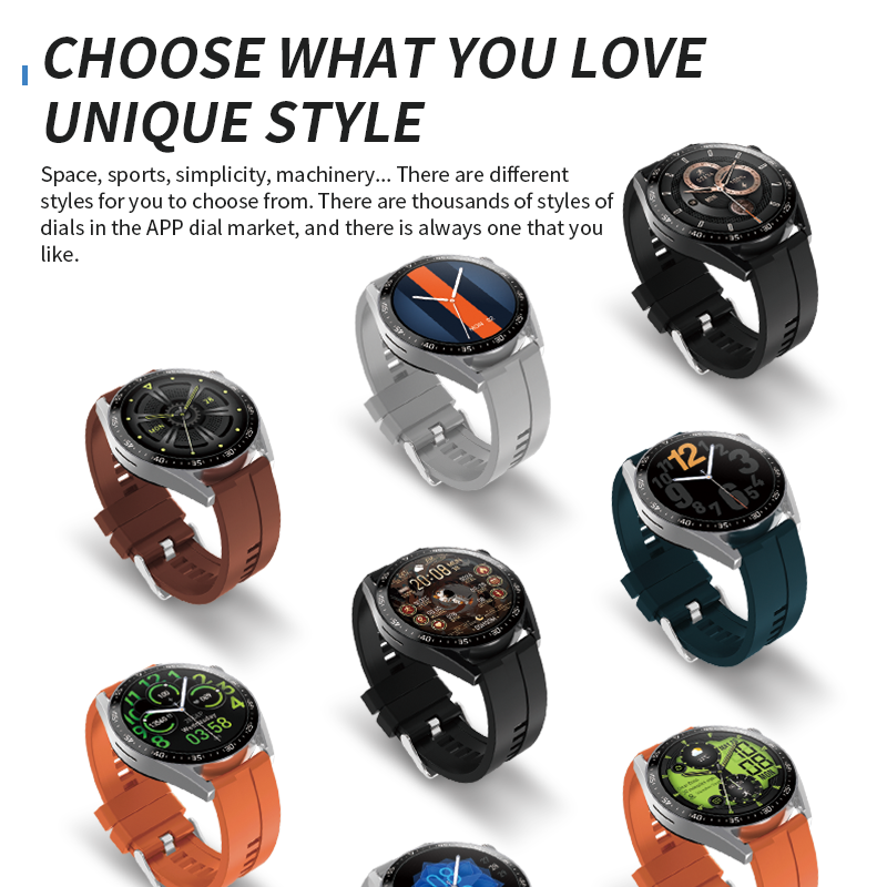 2022 New round smart watch 1.28inch HW28 smartwatch support NFC siri remote control short video sport smart watch