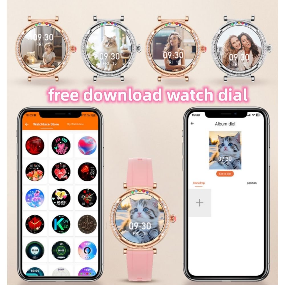 2024 New CF33 Ladies Smartwatch Games Alarm Clock Calendar Female Health Monitoring Sports Fitness Tracker Smart Watch for Women