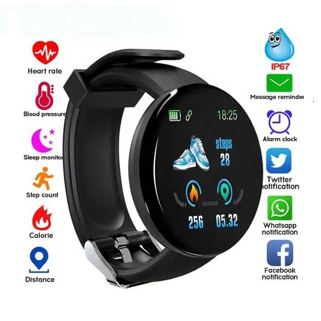 Shuoyin d18 smartwatch montre reloj inteligente d18 smart watch bracelet wristband sport women waterproof d18 d18s smartwatch