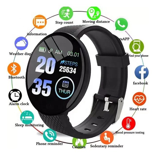 Shuoyin d18 smartwatch montre reloj inteligente d18 smart watch bracelet wristband sport women waterproof d18 d18s smartwatch