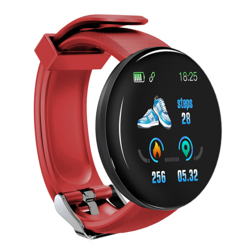 D18 Screen round Smart Watch Men Women Waterproof smartwatch Fitness Tracker Smart Watch with Heart Pressure Monitor