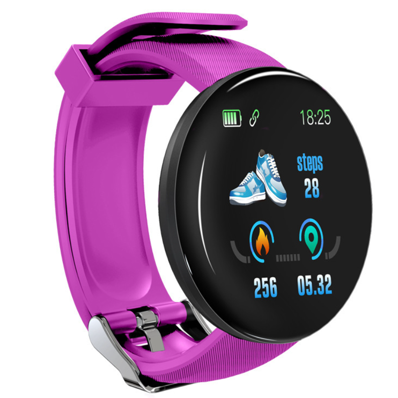 D18 Screen round Smart Watch Men Women Waterproof smartwatch Fitness Tracker Smart Watch with Heart Pressure Monitor