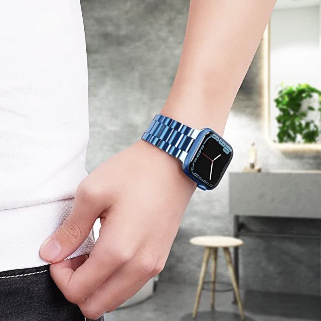 Smart Watches Wrist 38mm 41mm 45mm 49mm women Men Stainless Steel Strap Band For Apple Watch Ultra Series 8 7 SE 6 5 4