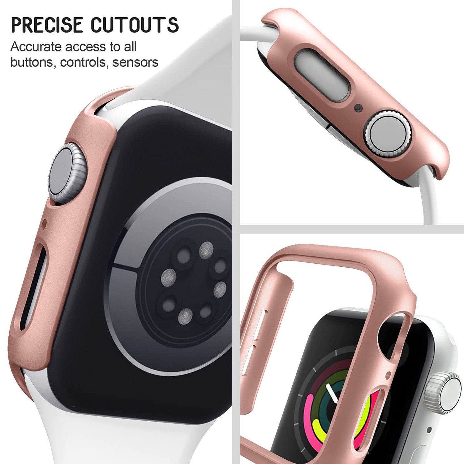 Candy color PC hard bumper smart watch case for apple 45mm 44mm 42mm 41mm 40mm 38mm