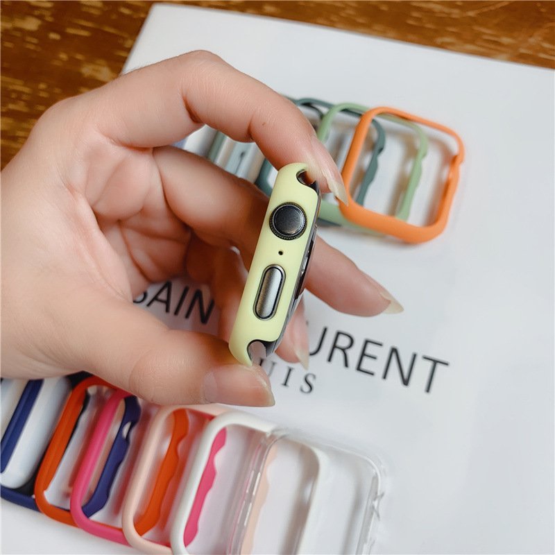 Candy color PC hard bumper smart watch case for apple 45mm 44mm 42mm 41mm 40mm 38mm