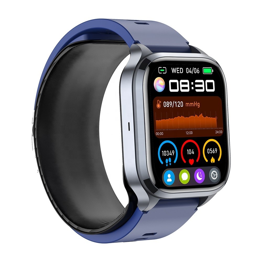 S18 Smart Watch Air Pump Air Bag Type Blood Pressure Temperature Health Smart Watch 2024 for Men Women Air Pump Sphygmomanometer