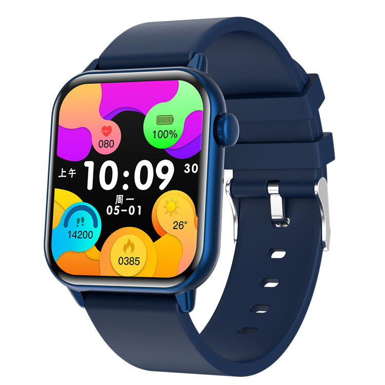 1.85" AMOLED Square Smartwatch Health Monitoring Bt Call Voice Assistant Ip67 Waterproof Sports CR012 Smart Watch